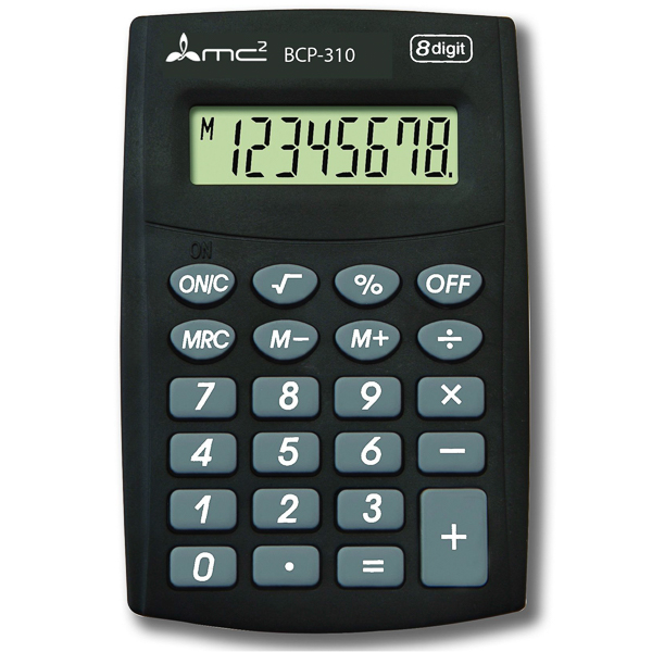 Калькулятор карманный 08-разрядный е/п MC2 BCP310 391099
