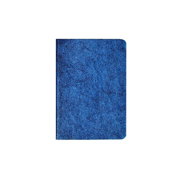 Книжка записная А6 96л без линовки интегр "Гранж" синий металлик синий/блок ФЕНИКС+ 47483
