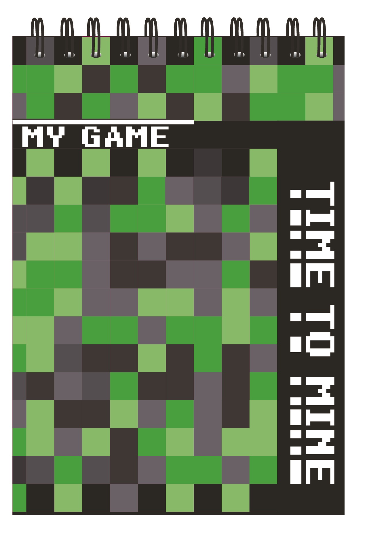 71326 Блокнот "Кубики зеленые", формат А5, 60 листов, блок-офсет, целлюлозный картон 200 гр/м2, в кл