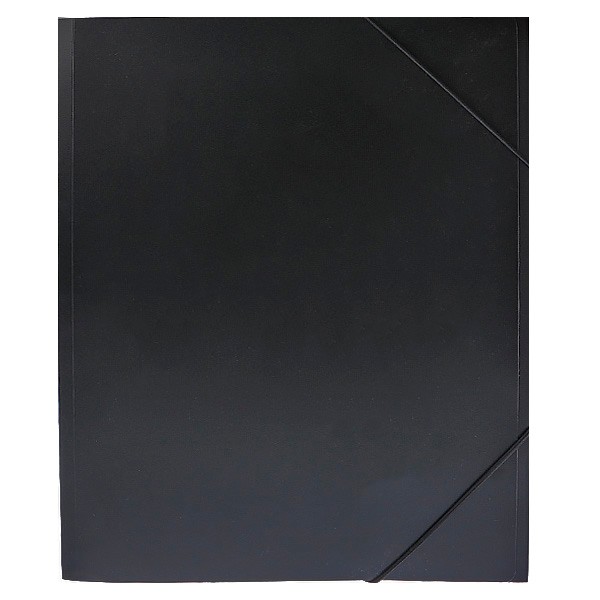 Папка на резинках А4 0,45/37мм черный ATTOMEX 3070404