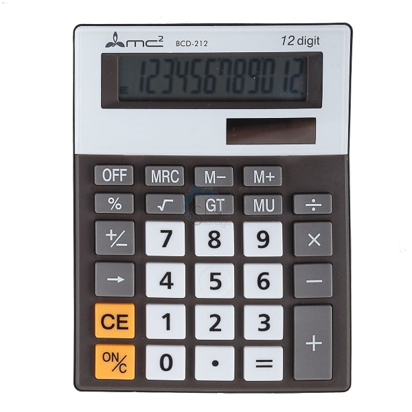 Калькулятор настольный 12-разрядный DP 146*110мм серый е/п MC2 BCD-212