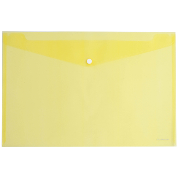 Папка-конверт на кнопке А4 0,18мм "Classic" тонированный желтый ERICH KRAUSE 47049 318026