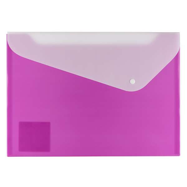 Папка-конверт на кнопке 02 отделения А4 0,18мм "Neon" фиолетовый EXPERT COMPLETE 2206322