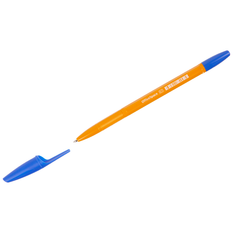 Ручка шариковая OfficeSpace "LC-Max Orange" синяя, 0,7мм, штрих-код