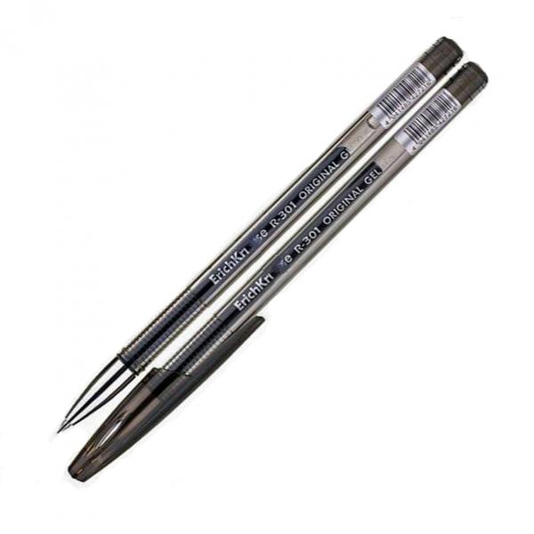 Ручка гелевая "R-301 Original Gel" черная 0.5/129мм корпус тонированный ERICH KRAUSE 42721