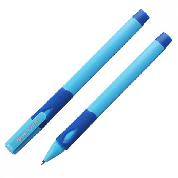 Ручка для левой руки синяя 0.7мм/125 корпус ассорти DARVISH DV-7788 088742